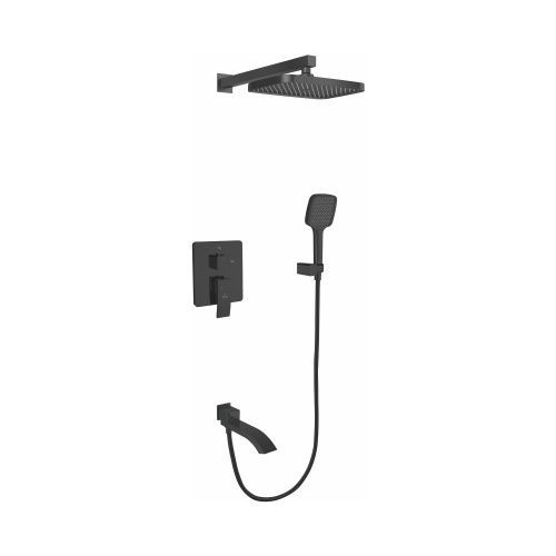 Душевая система Rose R1535H встраиваемая в стену цвет черный