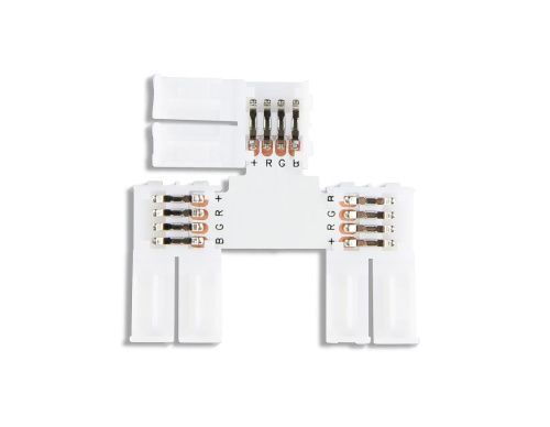 Соединитель T для светодиодной ленты 5050 12/24V (4 контакта) GS7001 (5 шт.) Ambrella Light illumination (иллуминатион) GS7001