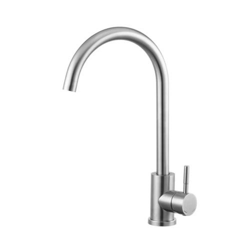 Смеситель для кухни Knotlor STREAMLINE SS-01 на мойку нержавеющая сталь