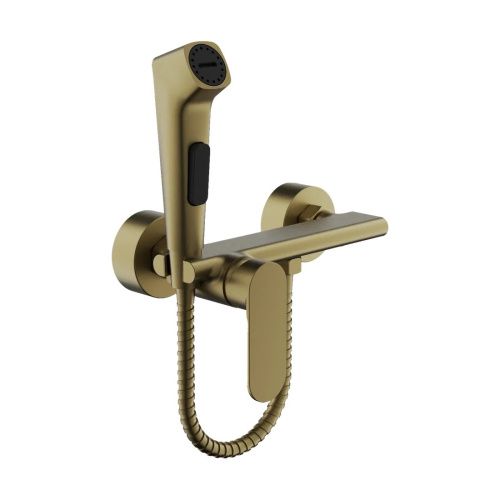 Гигиенический душ со смесителем Belz B55645-5 золото матовое