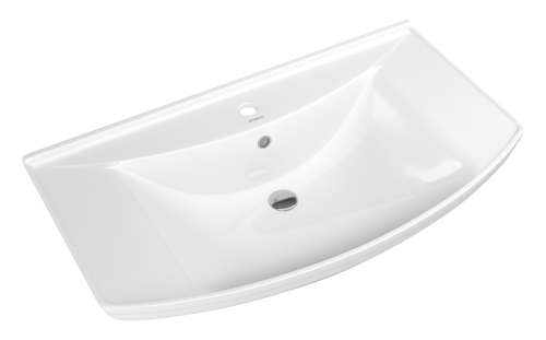 Раковина мебельная керамическая Kirovit Стиль 85 4620008197357 87х49 накладная цвет белый