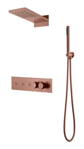 Душевая система Boheme Fusion 131-CB встраиваемая цвет медь брашированная