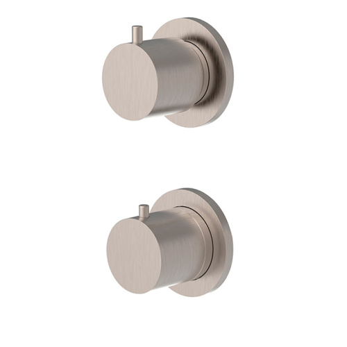 Смеситель для душа Fima Carlo Frattini Spillo Steel F3073N7INOX встраиваемый в стену нержавеющая сталь с термостатом