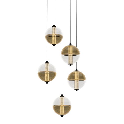 Светильник потолочный Delight Collection MD24022079-5A black/amber