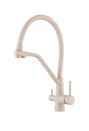 Смеситель для кухни Fmark FS0662-Y на мойку бежевый