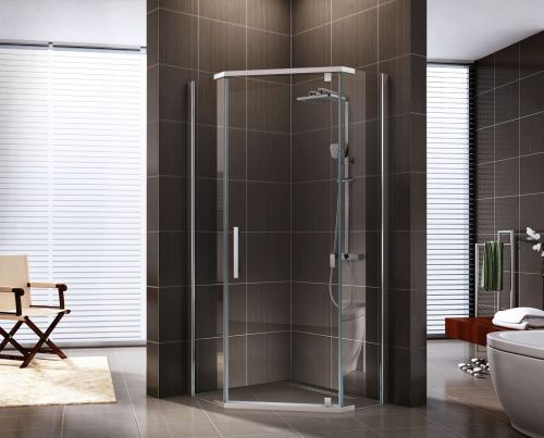 Душевой уголок Berges OXYGEN 061021 90х90 стекло прозрачное профиль хром без поддона