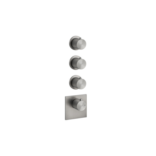 Смеситель для душа Gessi Gessi316 54506#239 встраиваемый в стену нержавеющая сталь с термостатом (внешняя часть)