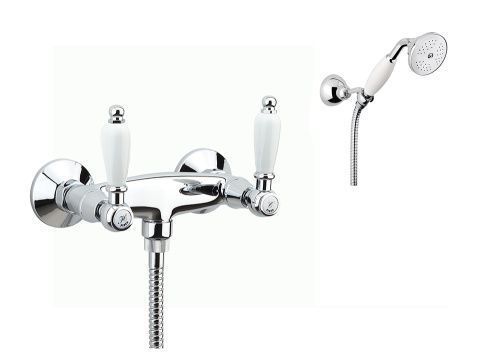 Смеситель для ванны и душа Fiore 02CR0602 настенный хром - фото 2