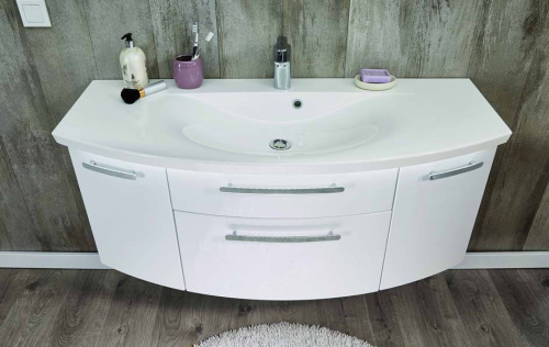 Тумба под раковину Puris Vuelta WUA351416(722/161) 140х47х48 подвесная цвет белый