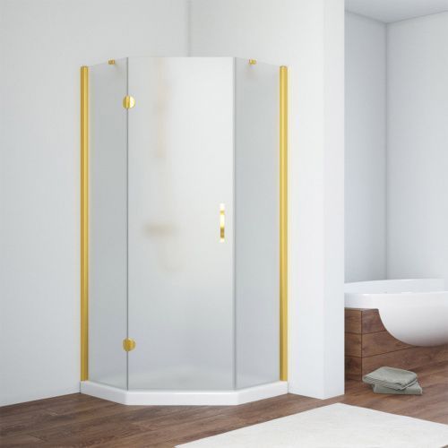 Душевой уголок Vegas-Glass AFA-Pen TUR+NOVO AFA-Pen TUR NOVO h1890 90 09 10 L 90х90 стекло матовое профиль золото без поддона