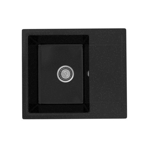 Кухонная мойка Practik PR-575 PR-M-575-004 58х50 цвет черный поверхность глянцевая