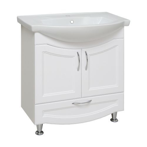 Тумба под раковину Runo Неаполь 00-00001034 70х30 напольная цвет белый