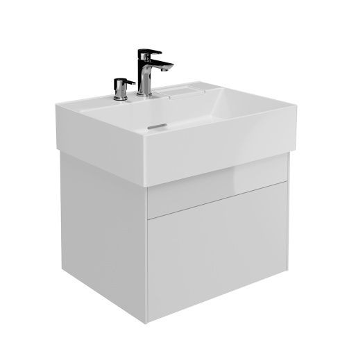 Тумба под раковину Kerama Marazzi TECNOLOGICA LOG.60.2\WHT 56х46х40 подвесная цвет белый