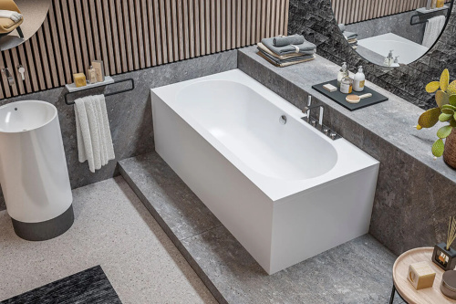 Ванна из искусственного камня Kolpa-San ATYS 922840 180х85 пристенная прямоугольная без каркаса