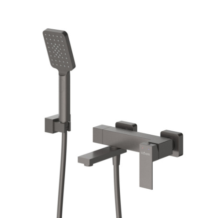 Смеситель Cezares SLIDER SLIDER-VD-GM настенный оружейная сталь без термостата