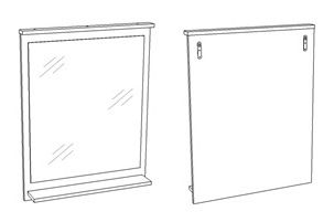 Зеркало в ванную Corozo Блюз SD-00000002 65х82 цвет белый - фото 4