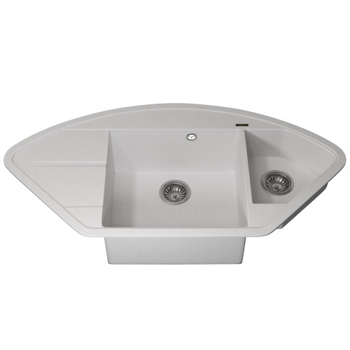 Кухонная мойка Uperwood Quartz Premium UPD-06 3910202120 101х51 цвет белый матовый поверхность матовая