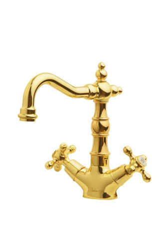 Смеситель Boheme Tradizionale Oro 292 на раковину золото
