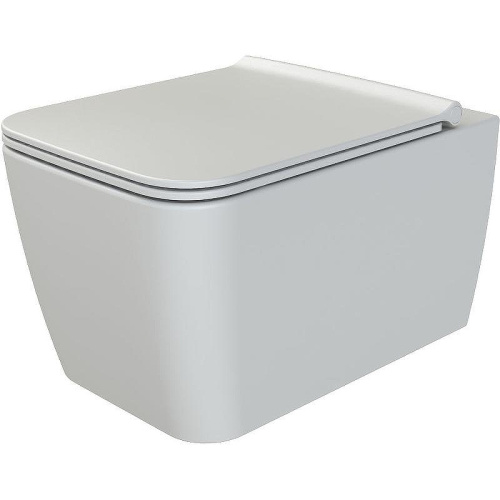 Унитаз подвесной Boheme Zen 967-SET-2-W цвет белый глянцевый с сиденьем микролифт безободковый каскадный смыв