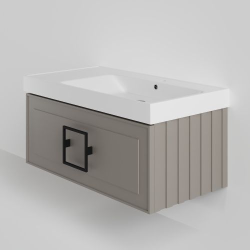 Тумба с раковиной La Fenice CUBO NFNC-01-CUB-C-90-3-90R 91х36х49 подвесная цвет бежевый