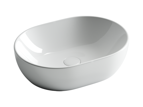 Раковина из сантехнического фарфора Ceramica Nova ELEMENT 48 см CN6019 накладная цвет белый