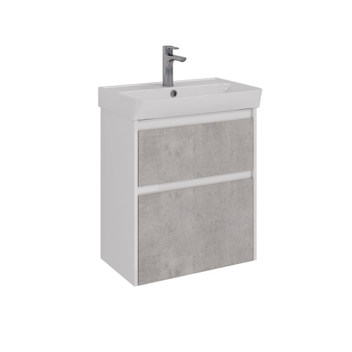 Тумба под раковину LeMark Combi LM03C60T-Beton 57,4х34,5х65 подвесная/напольная