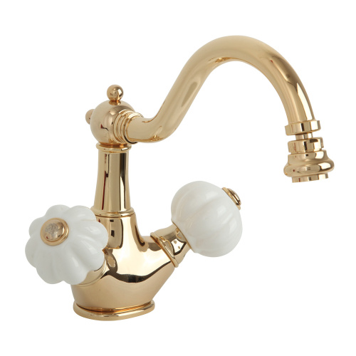 Смеситель Migliore OLIVIA 19019 на биде белый/золото Смеситель Migliore OLIVIA 19019 на биде белый/золото