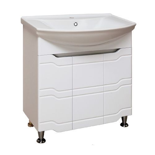 Тумба под раковину Runo Стиль 00000001127 70х30 напольная цвет белый