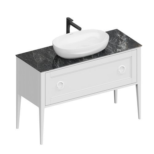 Тумба под раковину Kerama Marazzi PLAZA PL.CN.120.1+1\WHT.M 120х47х81 напольная цвет белый