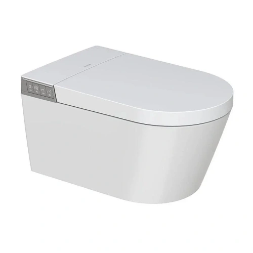 Умный унитаз подвесной Arrow AKH1051SEH белый с сиденьем микролифт безободковый каскадный смыв