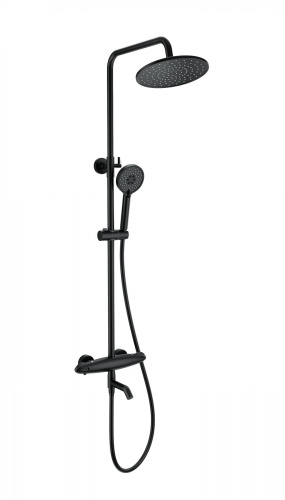 Душевая стойка Wonzon & Woghand Capsule WW-B3031-A2-MB настенная цвет черный