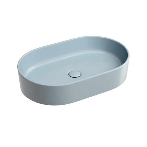 Раковина Ceramica Nova ELEMENT 61 см CN6048MHL накладная цвет серо-голубой матовый