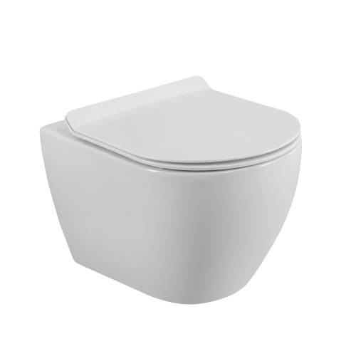 Унитаз подвесной Cezares STYLUS-TOR CZR-6601-TH-TOR/CZR-076-SC белый с сиденьем микролифт безободковый каскадный смыв