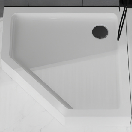 Душевой поддон BelBagno TRAY-BB-P-90-15-W 90х90 акрил белый