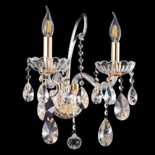 Бра Crystal Lux Monica (Моница) MONICA AP2 GOLD