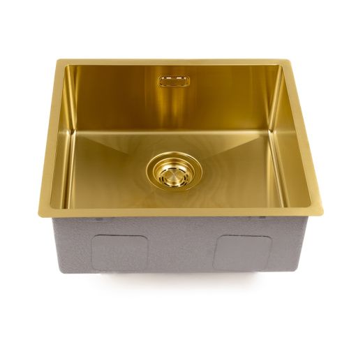 Кухонная мойка Grandex Aqua 5040601 49х44 цвет золото поверхность матовая