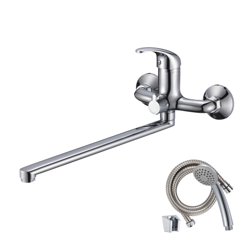 Смеситель для ванны WesnaArt Listok LIS01-320 настенный хром