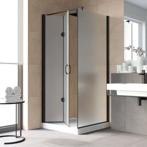 Душевой уголок Vegas-Glass GPS-Fis LUX GPS-Fis LUX 80*80 02М 10 L 80х80 стекло матовое профиль черный без поддона