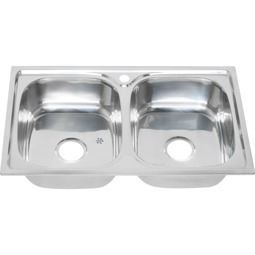 Кухонная мойка Melana 040 t (*8) 81x48 цвет хром