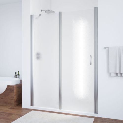 Душевая дверь Vegas-Glass EP-F-1 EP-F-1 110 08 02 L 110х190 стекло рифленое профиль хром