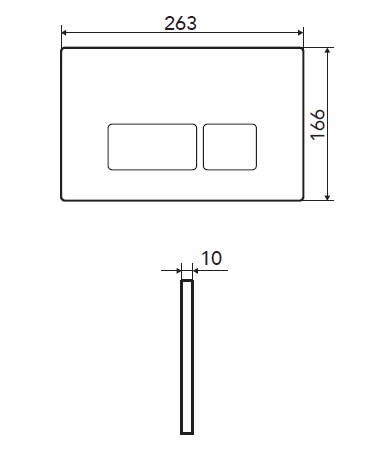 Клавиша смыва механическая Logan Space 00297681 цвет белый - фото 4