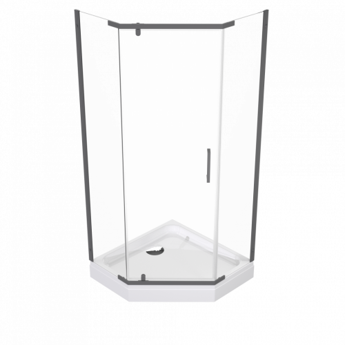 Душевой уголок Тритон Дека Щ0000073925 90х90 стекло прозрачное профиль хром с поддоном