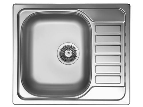Кухонная мойка Ukinox Гранд GRL580.500 -GT8K 2L 50х58 цвет стальной поверхность рифленая