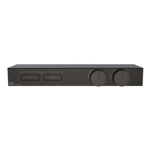 Смеситель для душа Gessi Hi-Fi 63022#707 встраиваемый в стену черный с термостатом (внешняя часть)