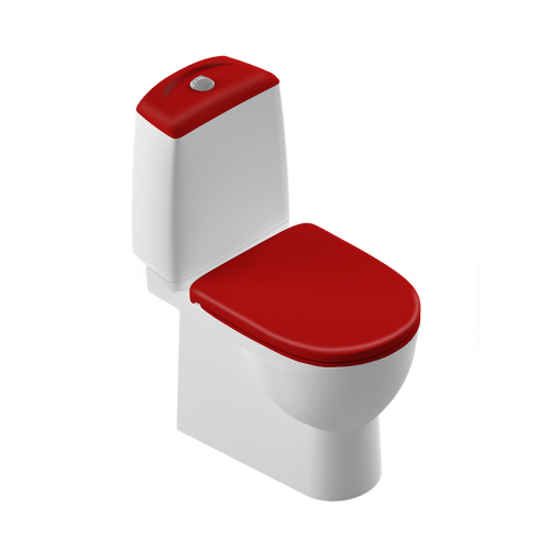 Унитаз-компакт Sanita Luxe BEST COLOR MOTION WC.CC/Best/2-DM/RED.G/S1 напольный с бачком