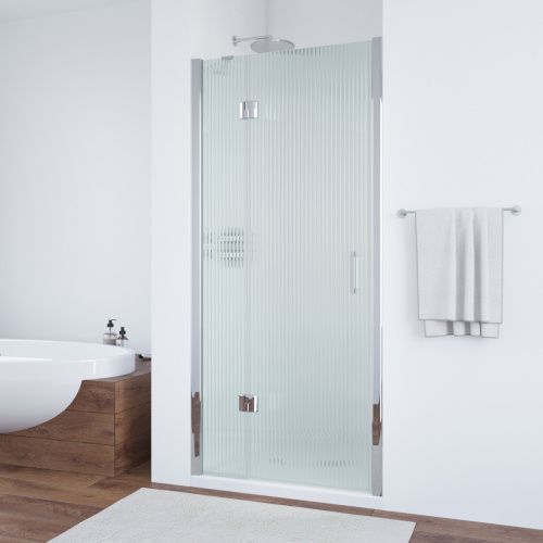 Душевая дверь Vegas-Glass AFP TUR+NOVO AFP TUR NOVO h1890 90 08 Moru L 90х190 стекло рифленое профиль хром