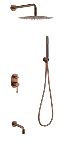 Душевая система Boheme Uno 464-2-BRB встраиваемая цвет бронза брашированная