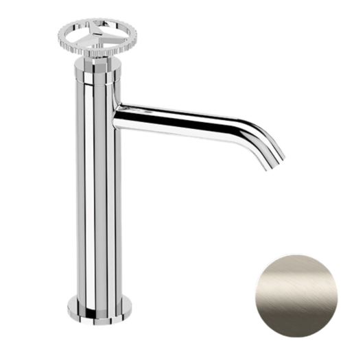 Смеситель Remer Chrono CH12AXV на раковину нержавеющая сталь