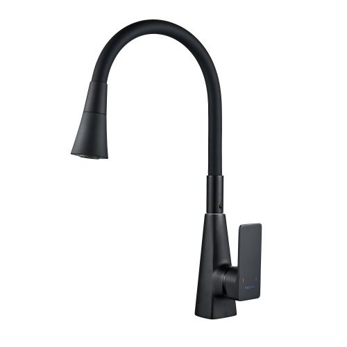 Смеситель для кухни Shevanik S543H-3 на мойку черный