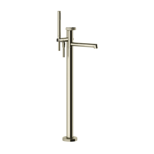 Смеситель для ванны Gessi Anello 63328#149 напольный никель (внешняя часть)